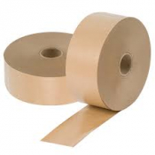 70mm X 200M Gummed Paper Tape 90GSM Wound GSI (Gum Side In)