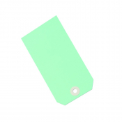 125mm x 63mm Green Card Tags