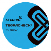 40mm Dia Blue Tamper Evident Labels - 250 labels per roll