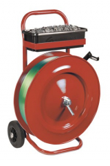Mobile Strapping Dispenser Trolley for 406mm dia Cardboard Cores PTD406